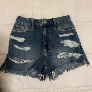 Denim  Distressed Women's Shorts